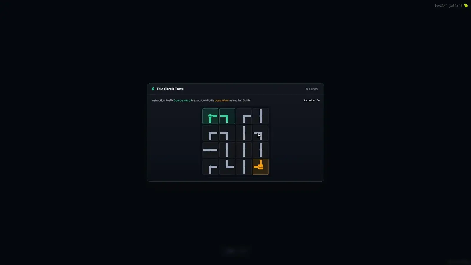 Circuit-trace puzzle from the electrical prisoner job