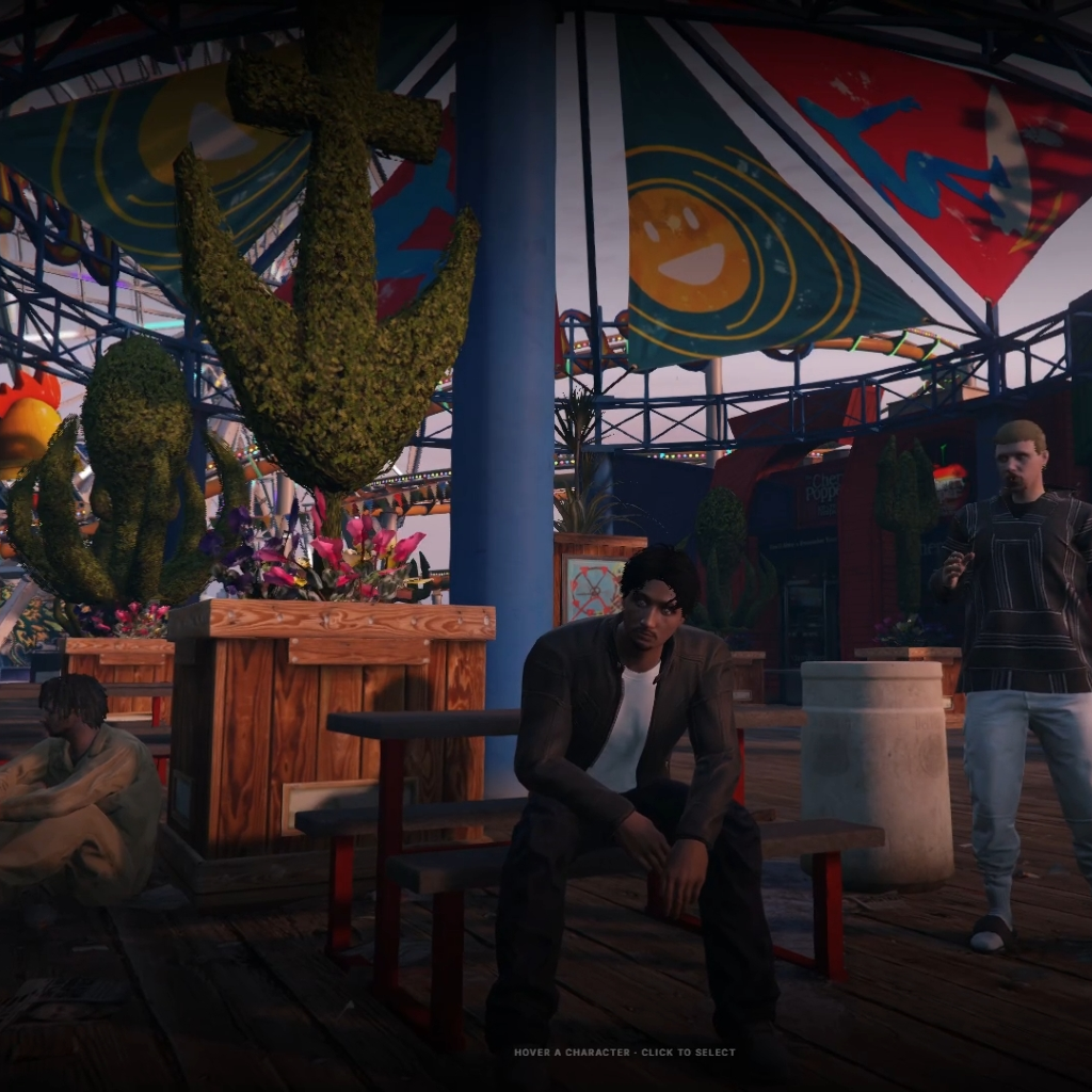Pier scene