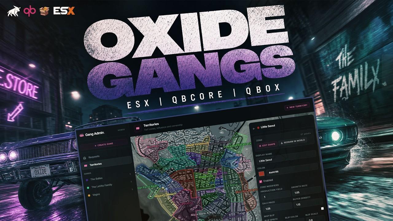 OXIDE GANGS | A Complete Gang System for FiveM video preview