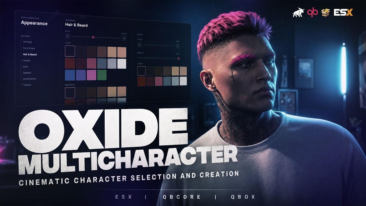 OXIDE MULTICHARACTER | Cinematic Character Selection and Creation video preview